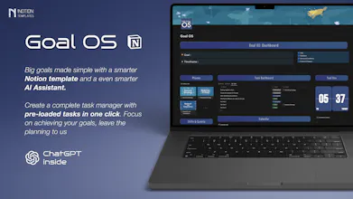 Goal OS - AI Notion Template gallery image