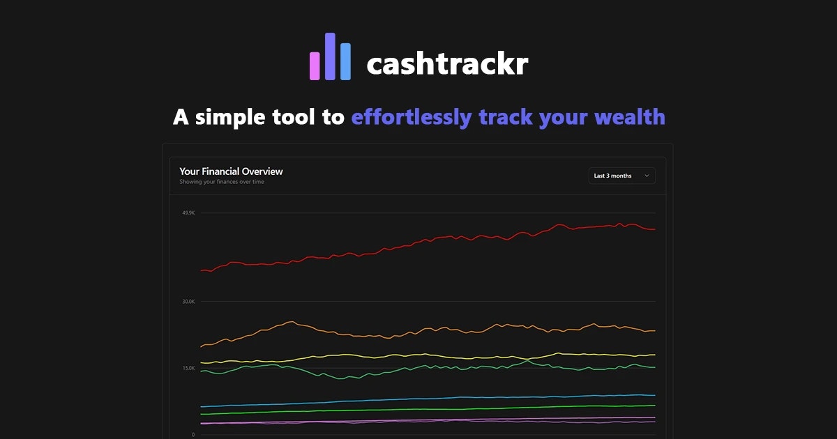 Cashtrackr - A simple tool to effortlessly track your wealth media 1