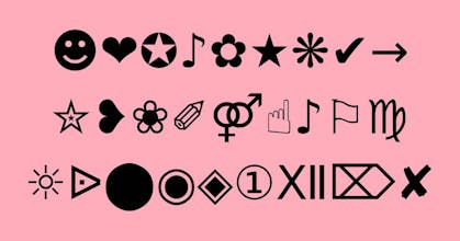 Symbols & Fonts ♡❂✶✧✮ gallery image