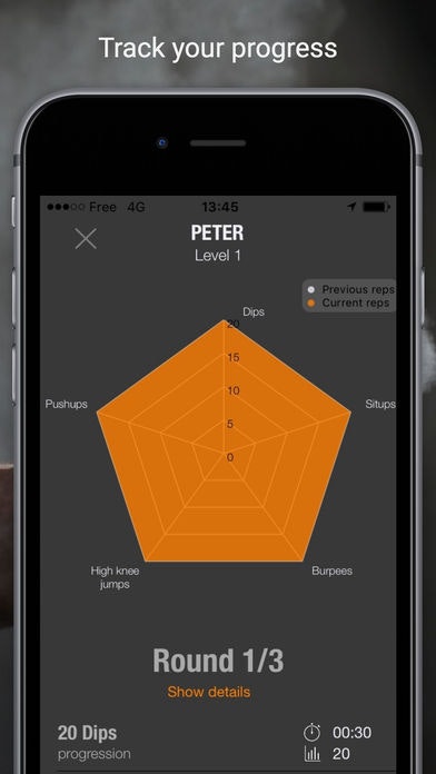 Freefitter - Bodyweight fitness & game app gallery image