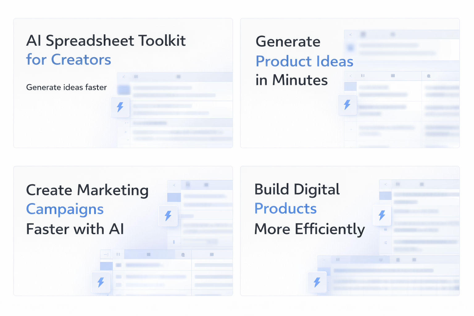 AI Spreadsheet Toolkit for Creators gallery image