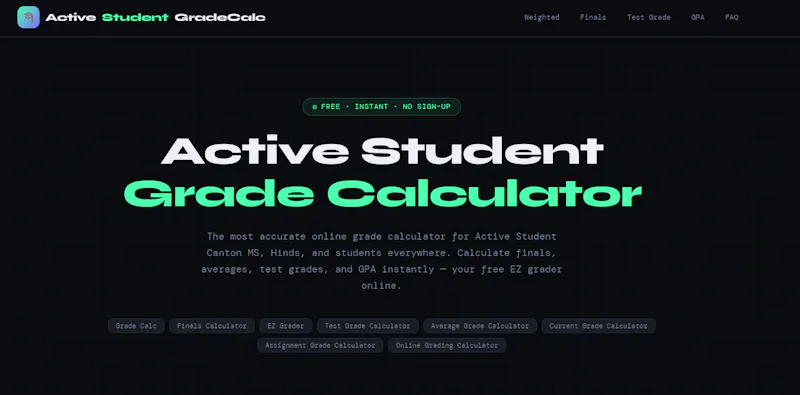 Active Student Grade Calculator screenshot 10