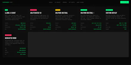 Uncensored GPU-as-a-Service Platform gallery image