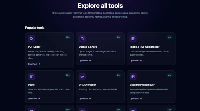 Toolverse screenshot 2