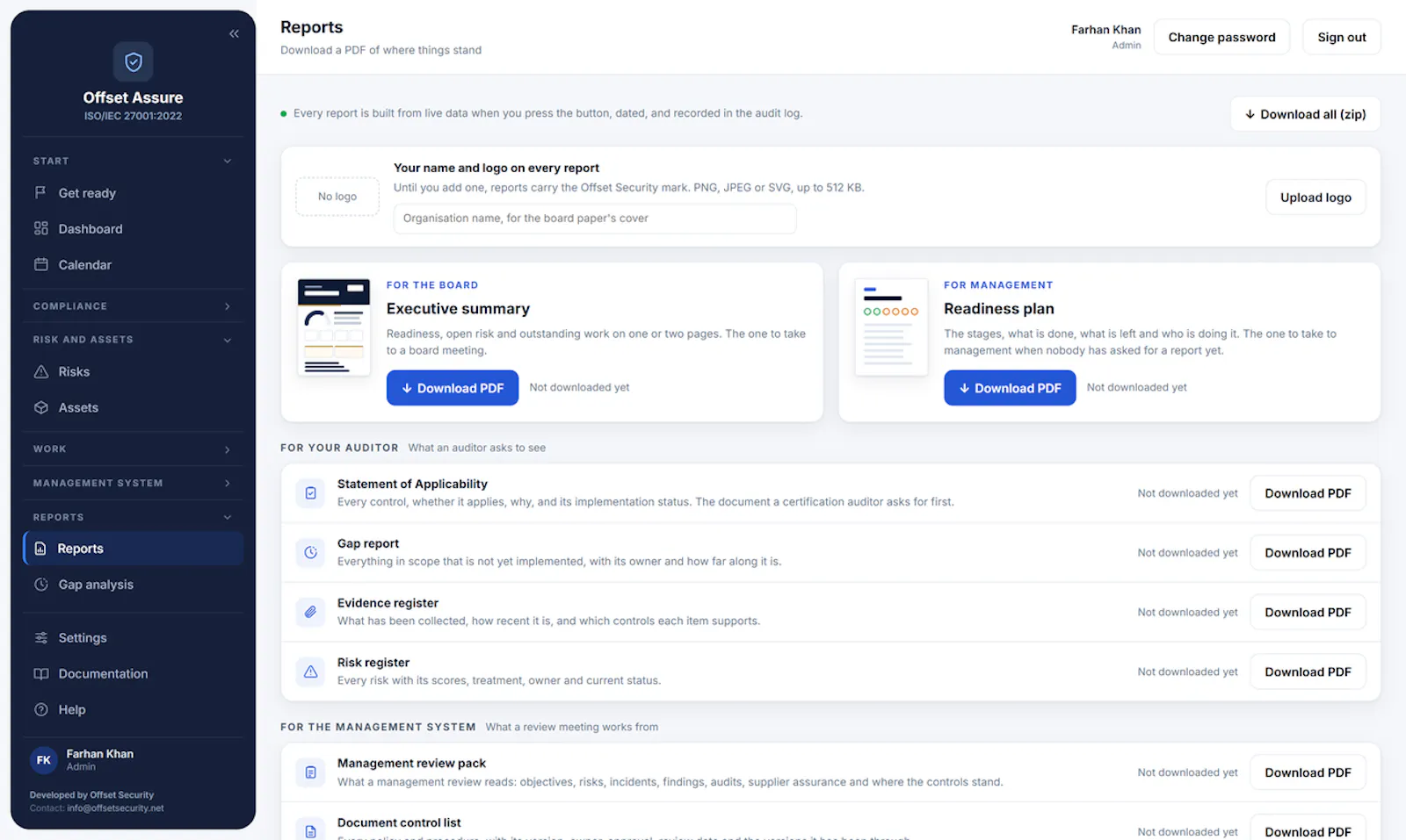 Offset Security Compliance Suite screenshot 7