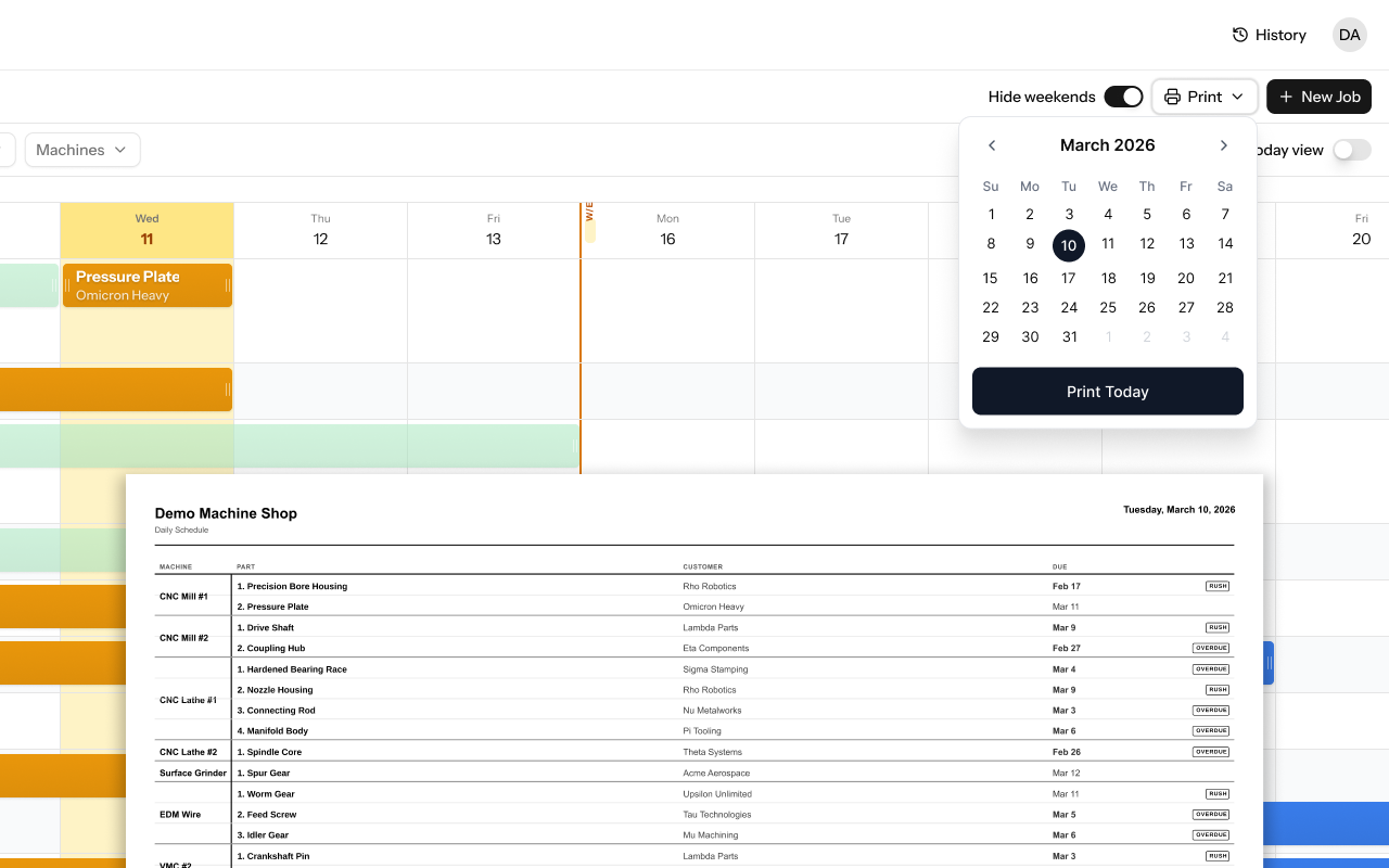 ShopSchedule gallery image