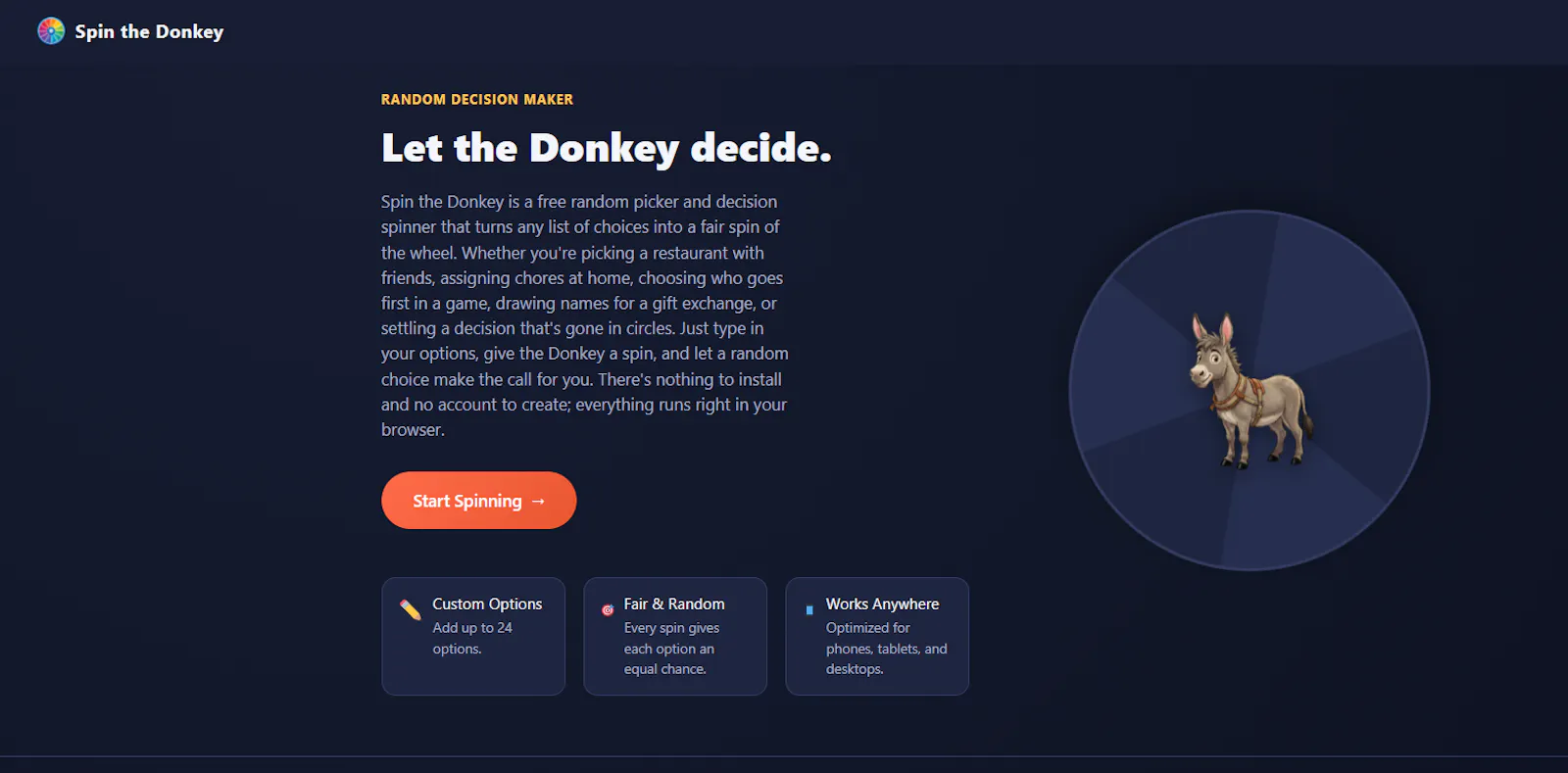 SpinTheDonkey screenshot 1