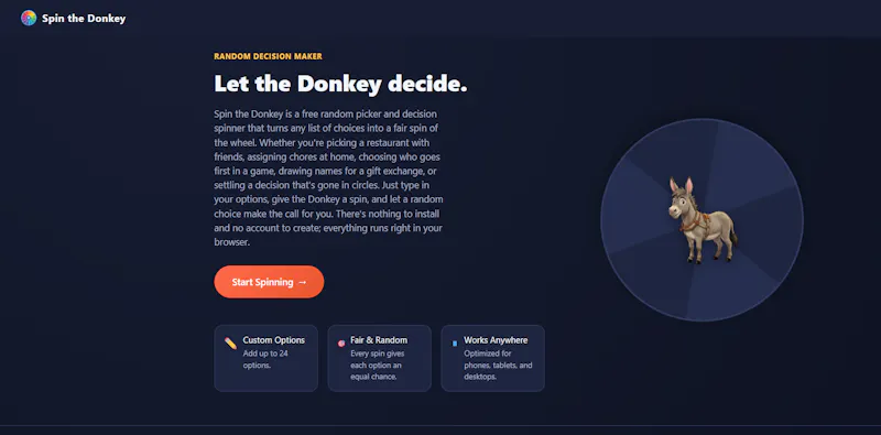 SpinTheDonkey screenshot 1