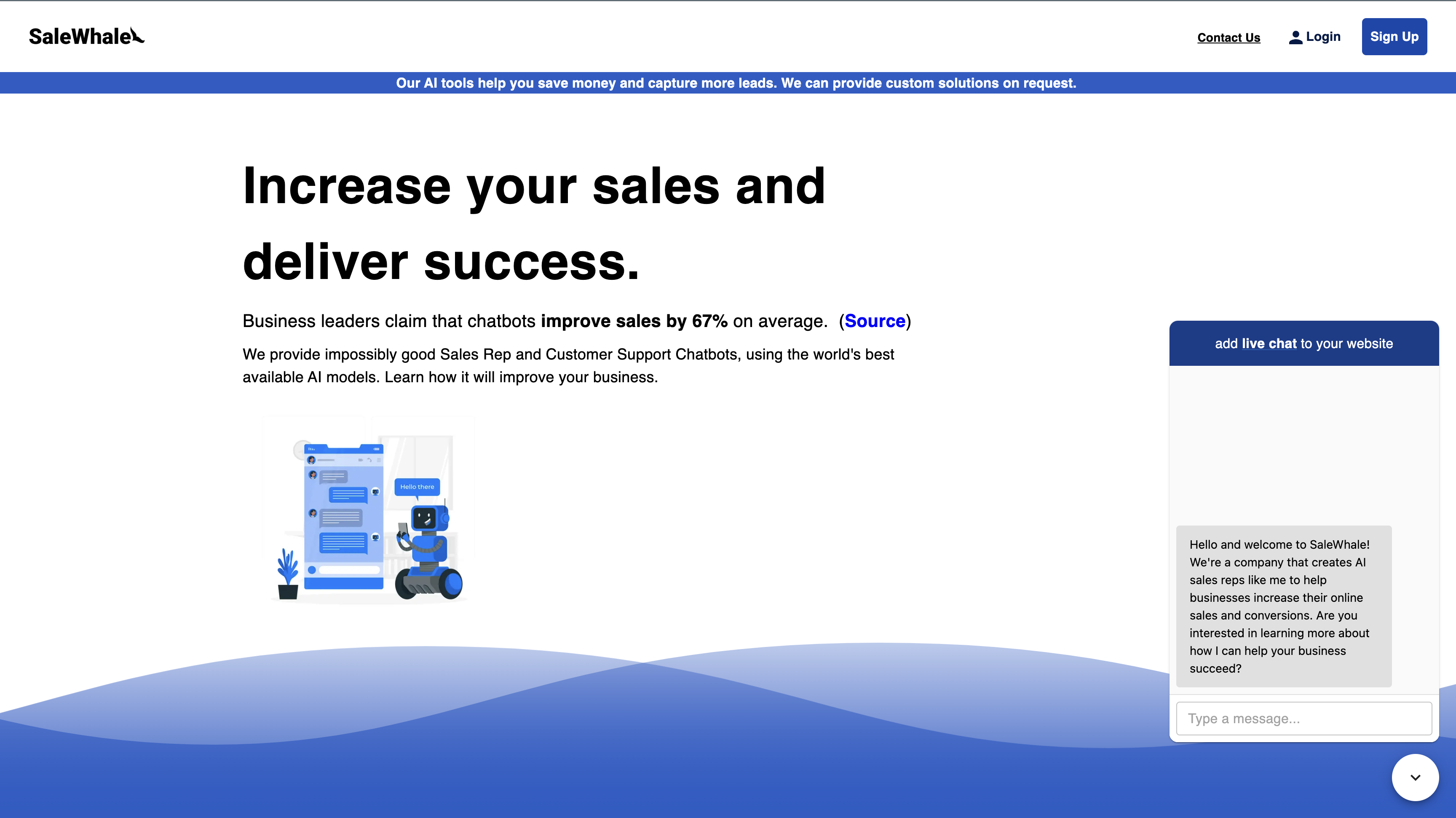 Venta - Representante de ventas de IA Chatbot para su sitio web media 1