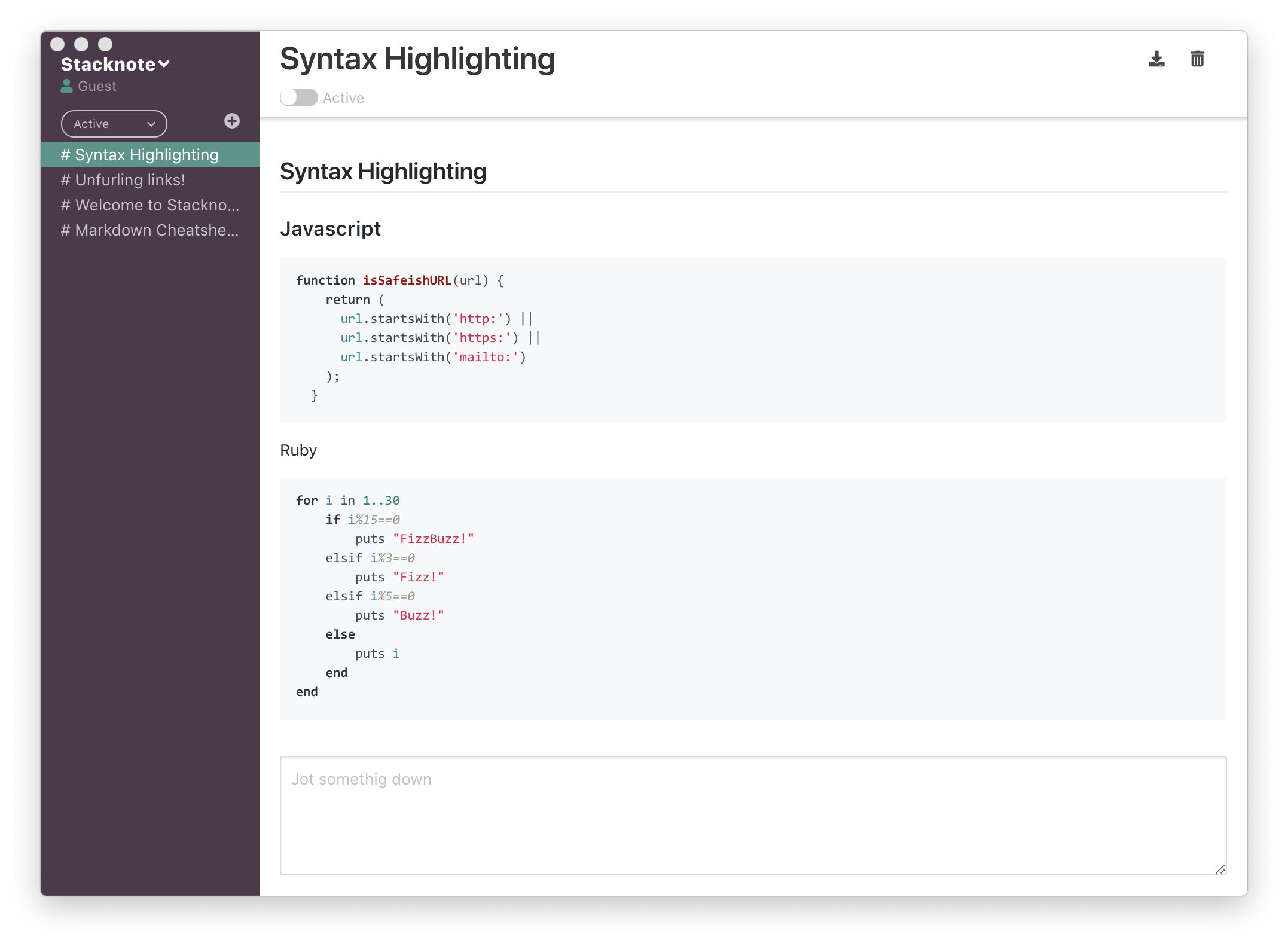 Stacknote gallery image