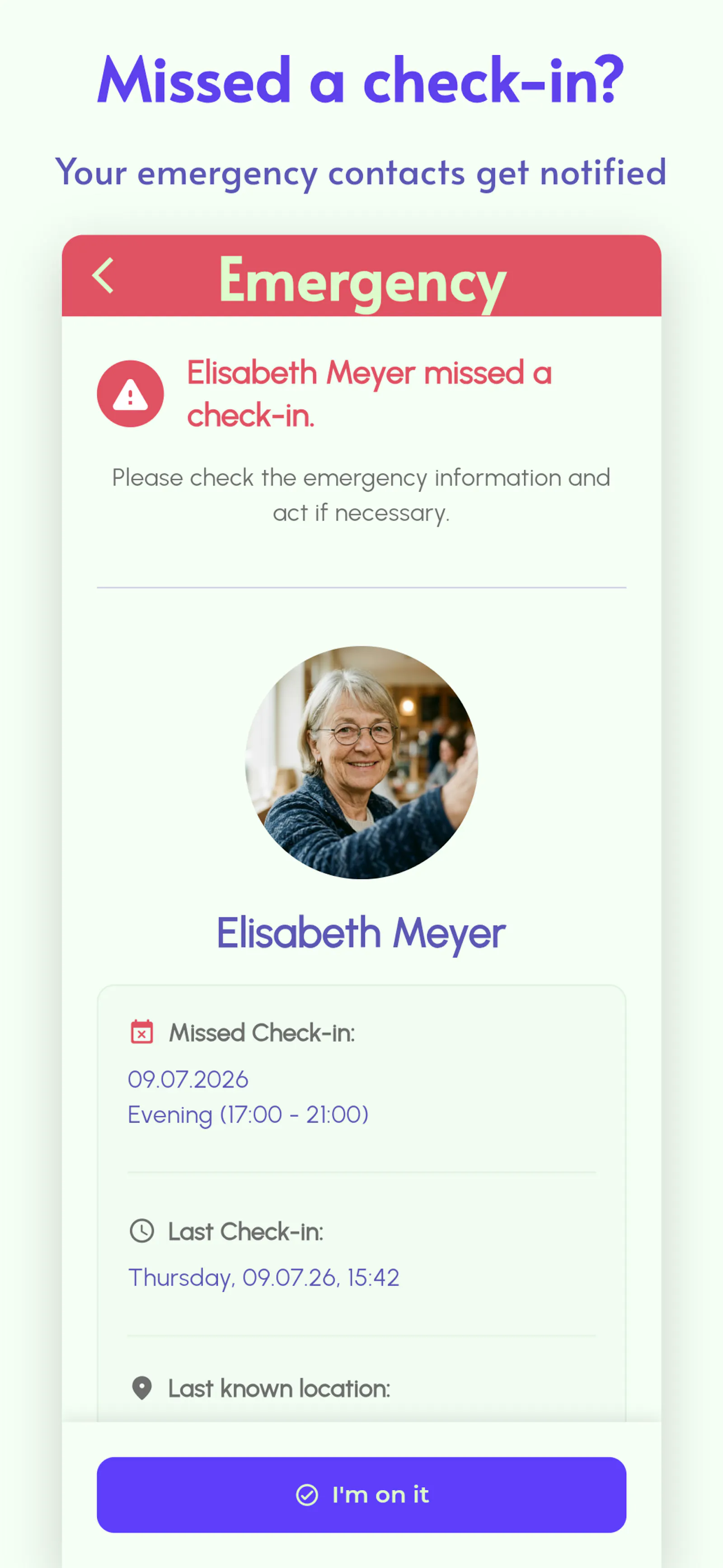 Alma Safety Check-In screenshot 2