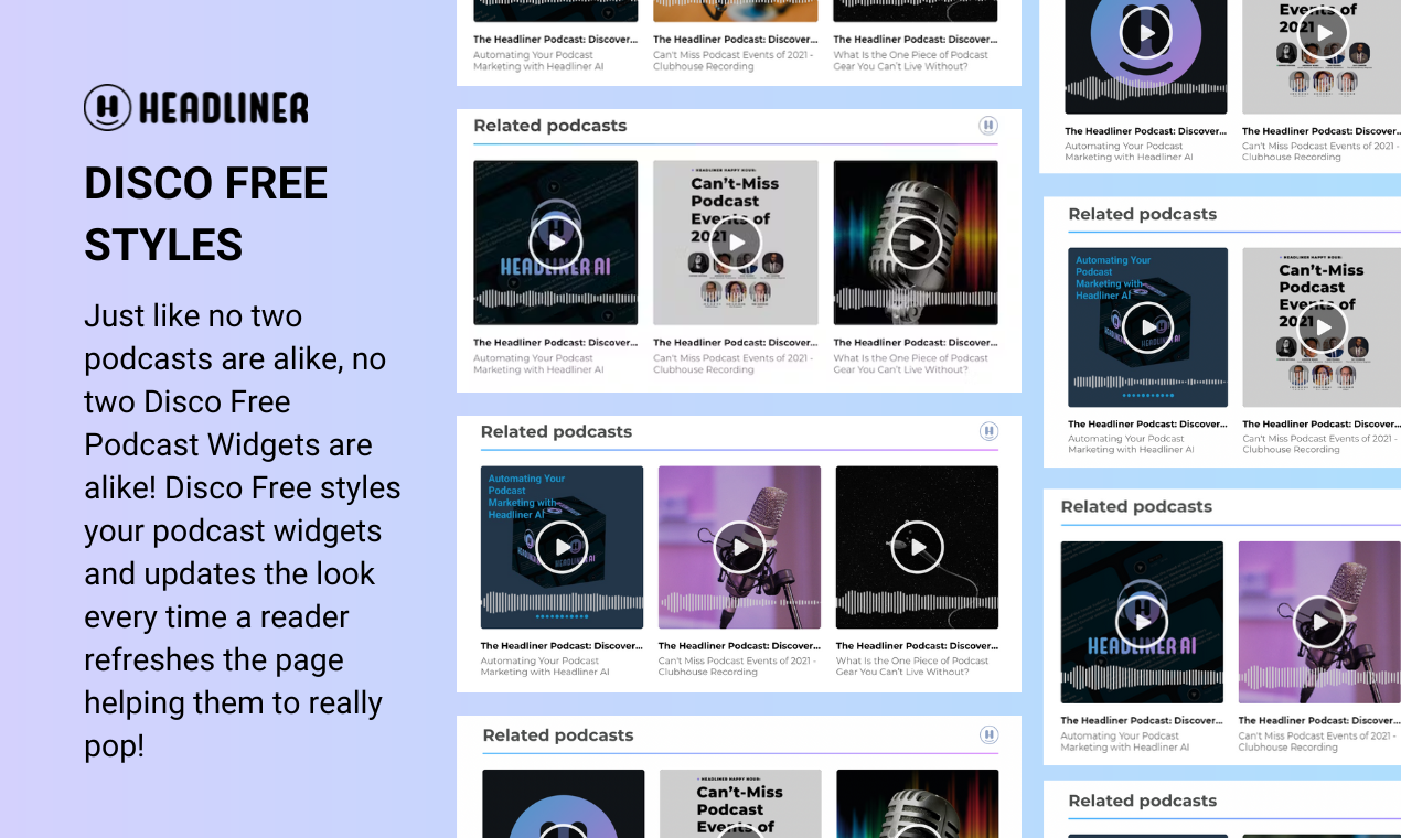 Média Disco gratuit par tête d'affiche - Convertir votre trafic Web en écoute de podcast 4