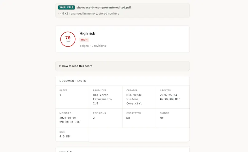 Tamperlens screenshot 4