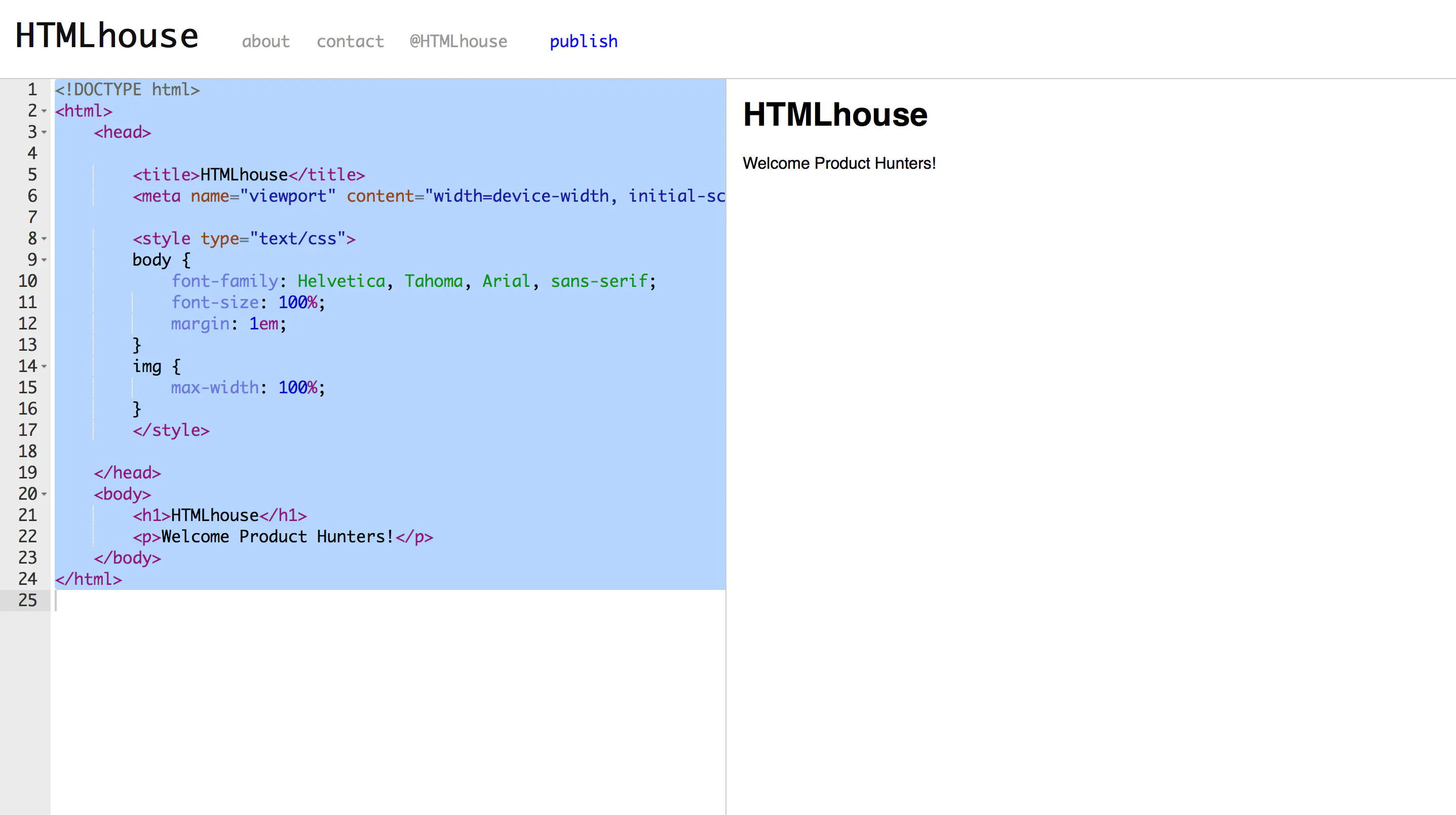 HTMLhouse