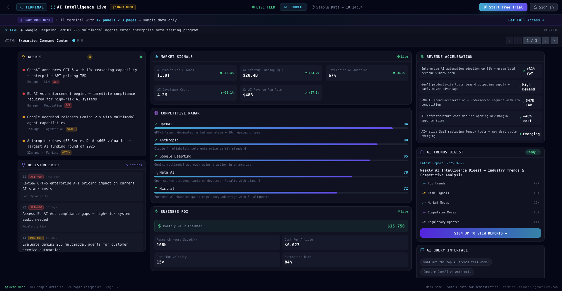 AI Market Terminal gallery image