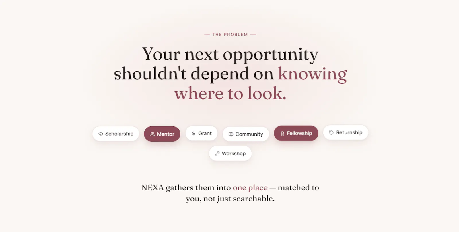 NEXA — Find what's next. screenshot 2