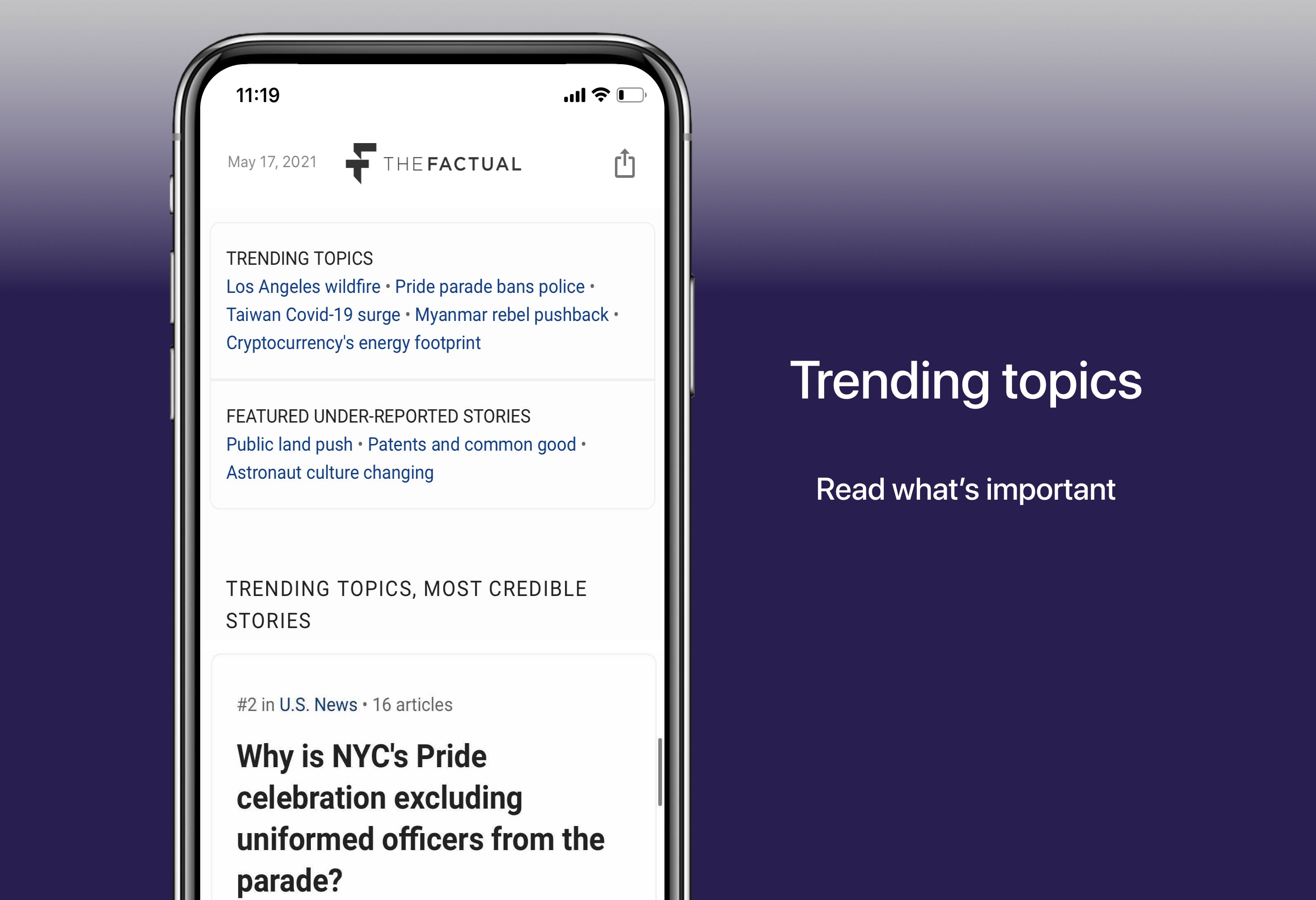 News articles trending topics