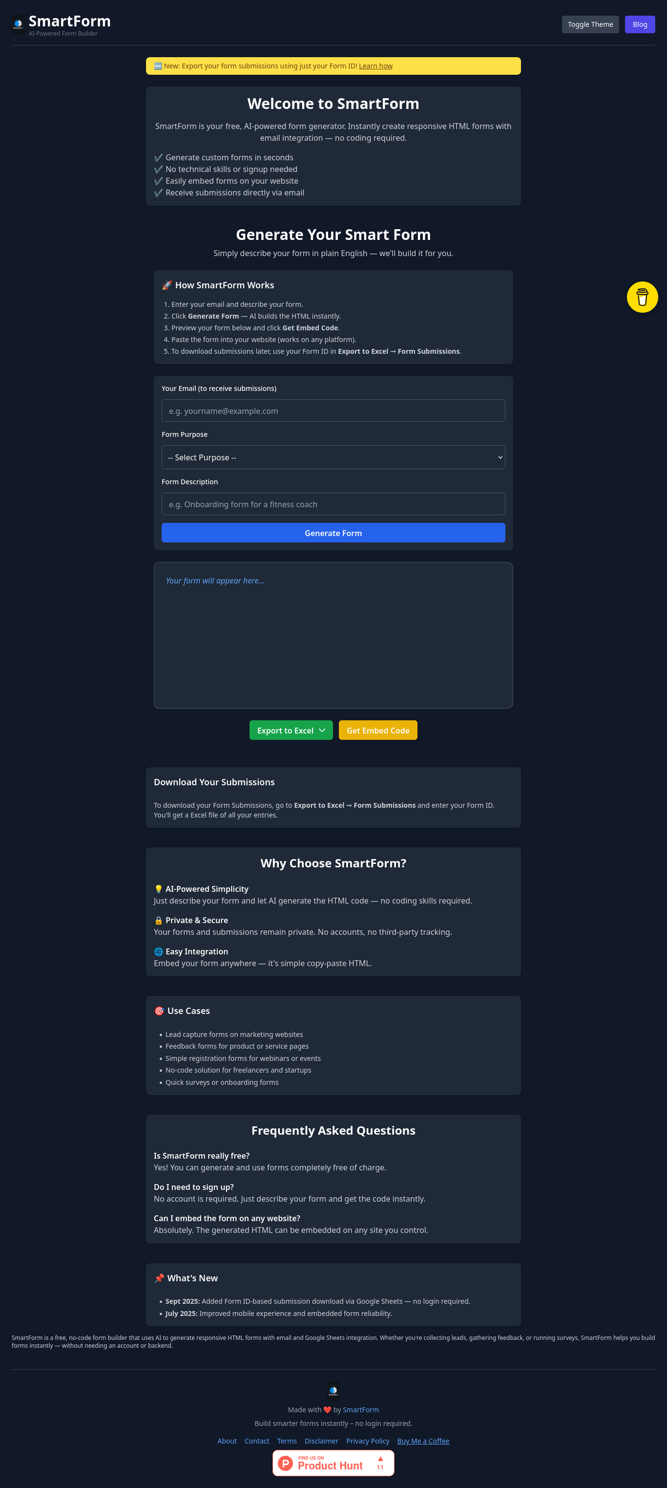 SmartForm – AI-Powered Form Generator gallery image