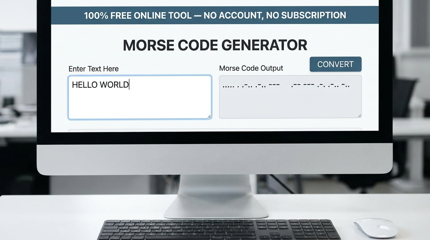 morsecodegenerator - Product Hunt launch logo and brand identity