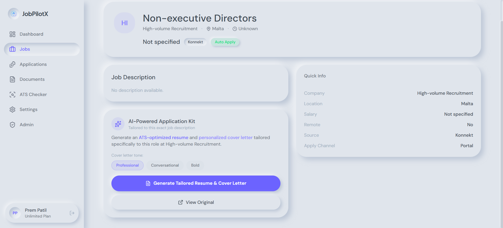 JobPilotX gallery image