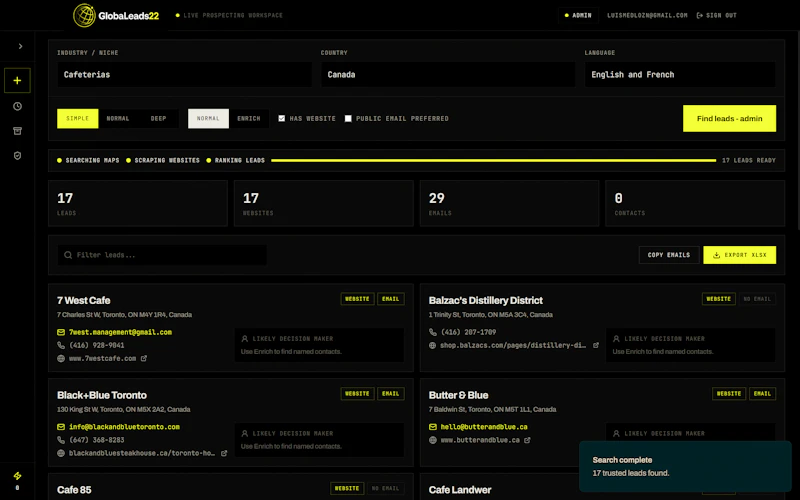 GlobaLeads22 screenshot 4