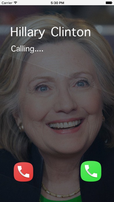 Hillary Clinton Prank Call: Call simulator gallery image