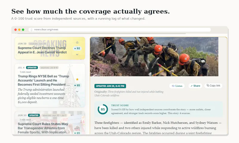 NewsClear screenshot 2
