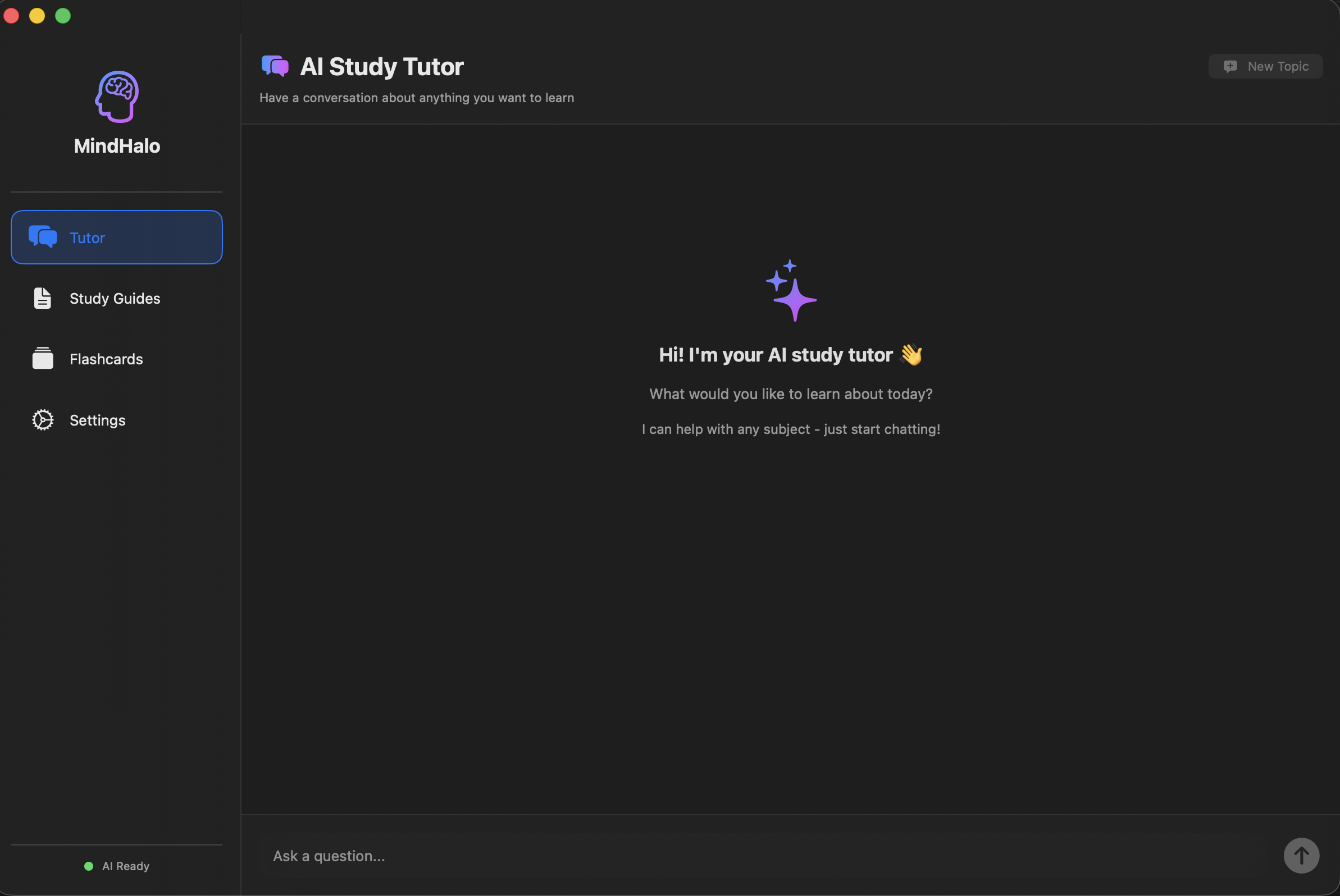 MindHalo - Main screenshot showing features and interface