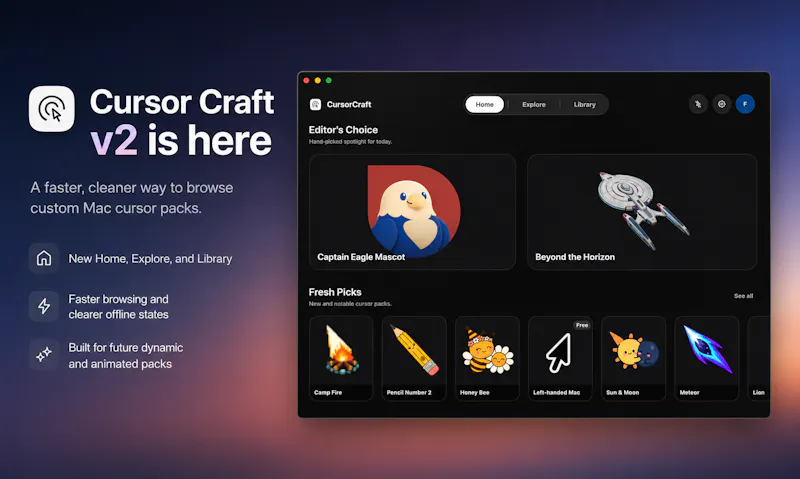 Cursor Craft v2 screenshot 1