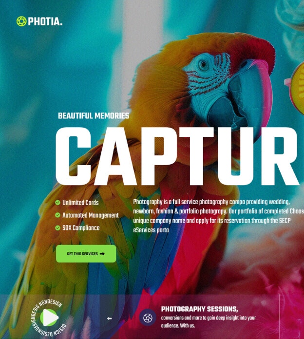 Photia – Photography Portfolio Theme - Screenshot 5 showing product features and functionality