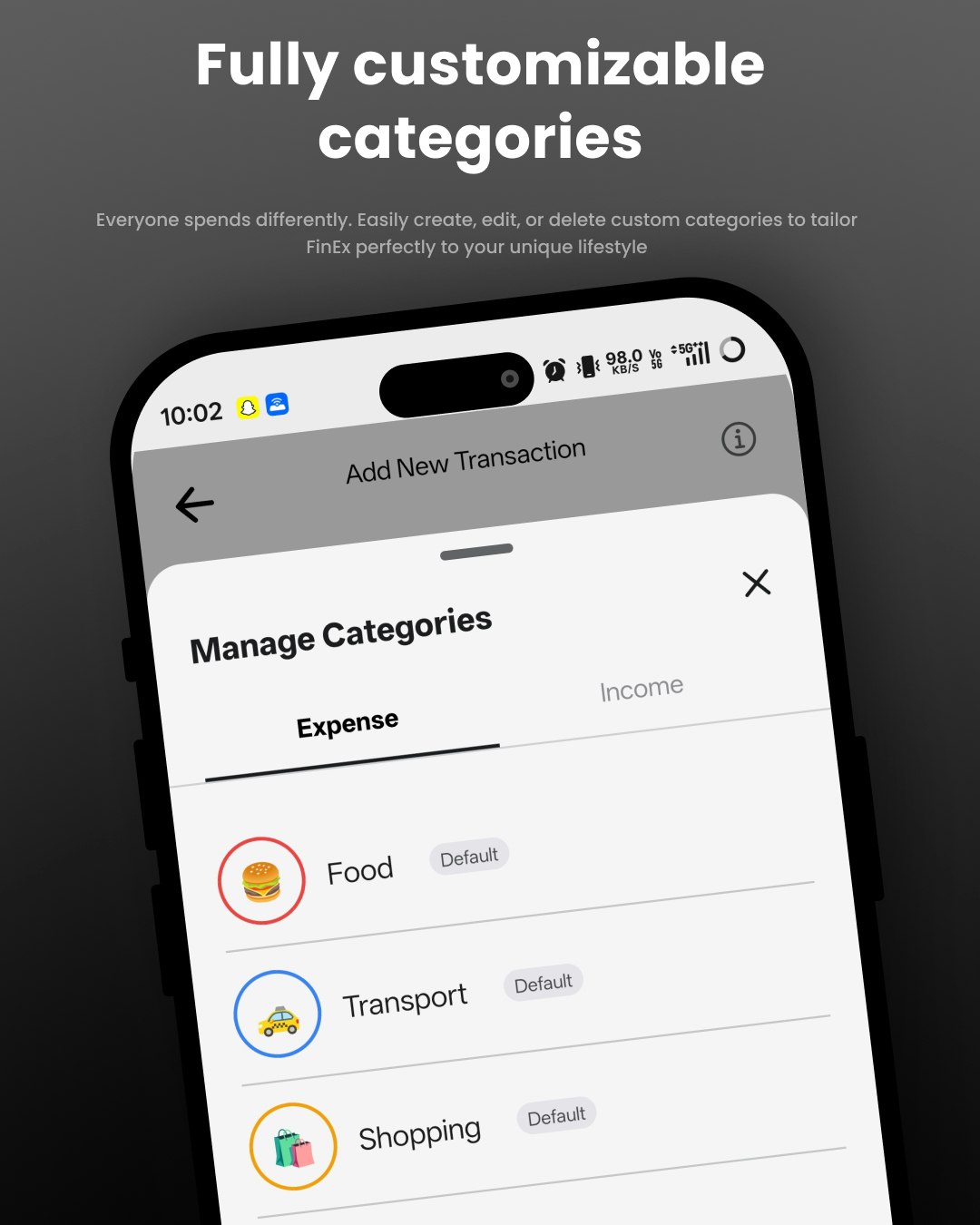 Finex - AI powered expense manager gallery image