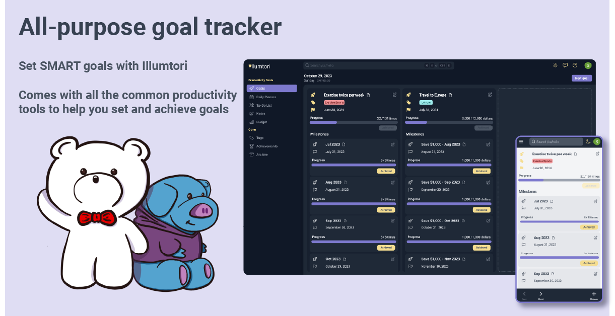 startuptile Illumtori-All-in-one productivity tool for achieving your goals