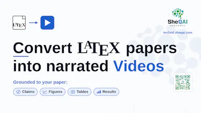 TeX2Vid: Convert papers into videos gallery image