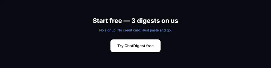 ChatDigest — WhatsApp Chat Summarizer gallery image