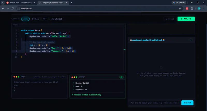CompileX screenshot 1