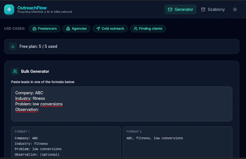 OutreachFlow screenshot 1
