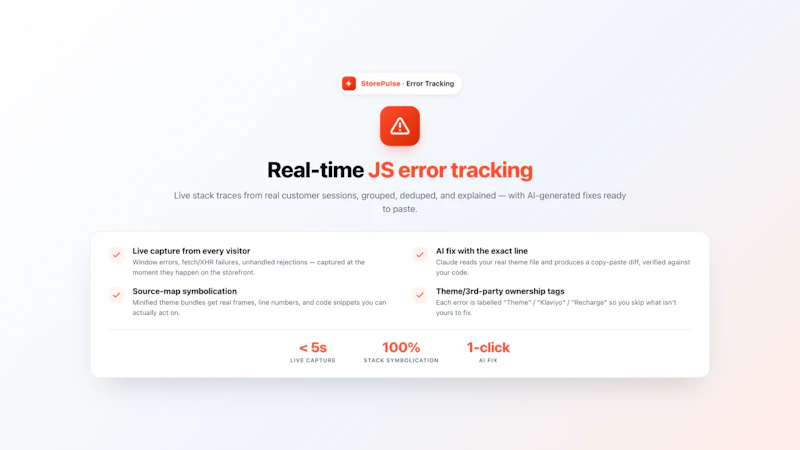 StorePulse: Monitor + AI Fixes 2.0 screenshot 5