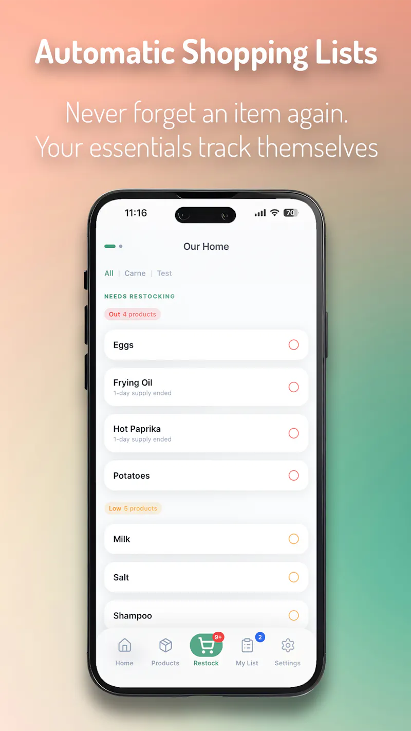 Stocked — Track what matters. screenshot 1
