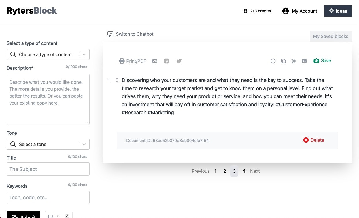 Rytersblok - Uw AI Powered Writing Assistant media 4