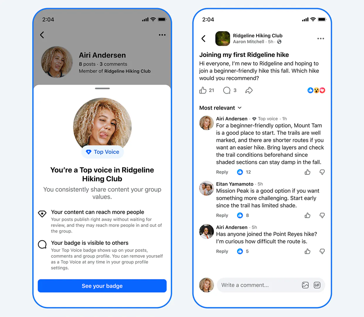 Forum, a Facebook app gallery image
