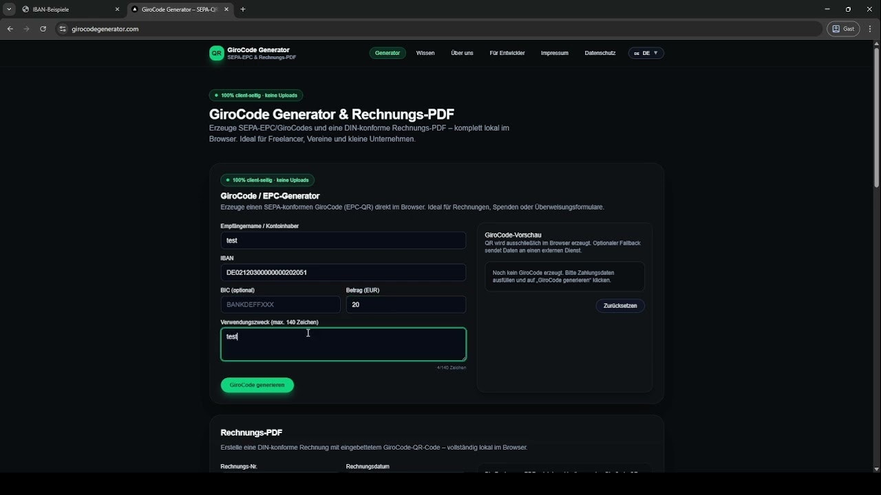 GiroCode Generator gallery image