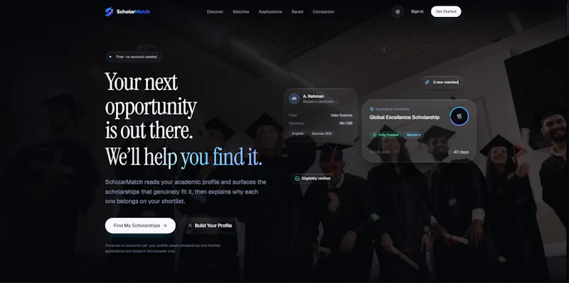 ScholarMatch.me screenshot 1