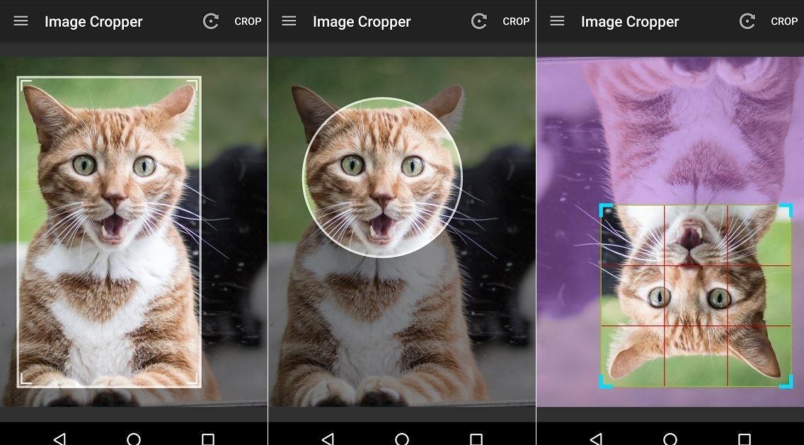 Android Image Cropper gallery image