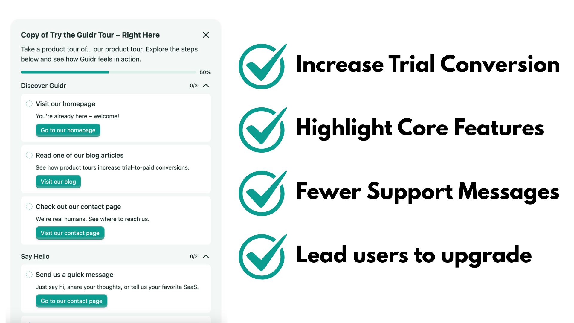 Guidr – No-Code Product Tours for SaaS - Screenshot 3 preview