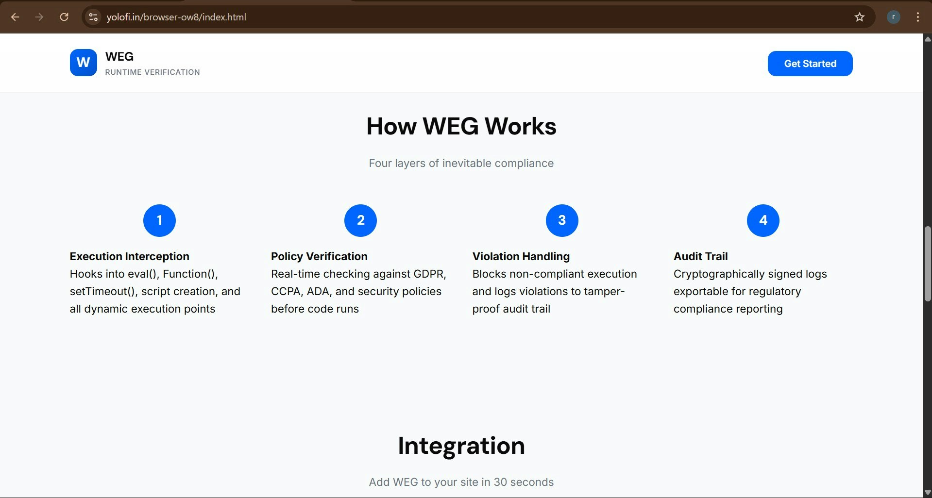 WEG - Screenshot 4 showing product features and functionality