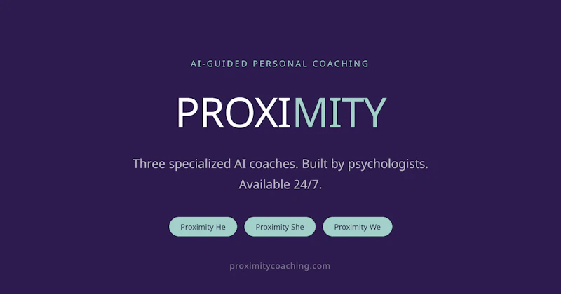 Proximity AI Coach - Men, Women, Couples screenshot 1