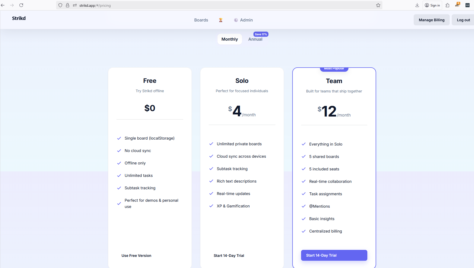 Strikd.app Initial Launch gallery image