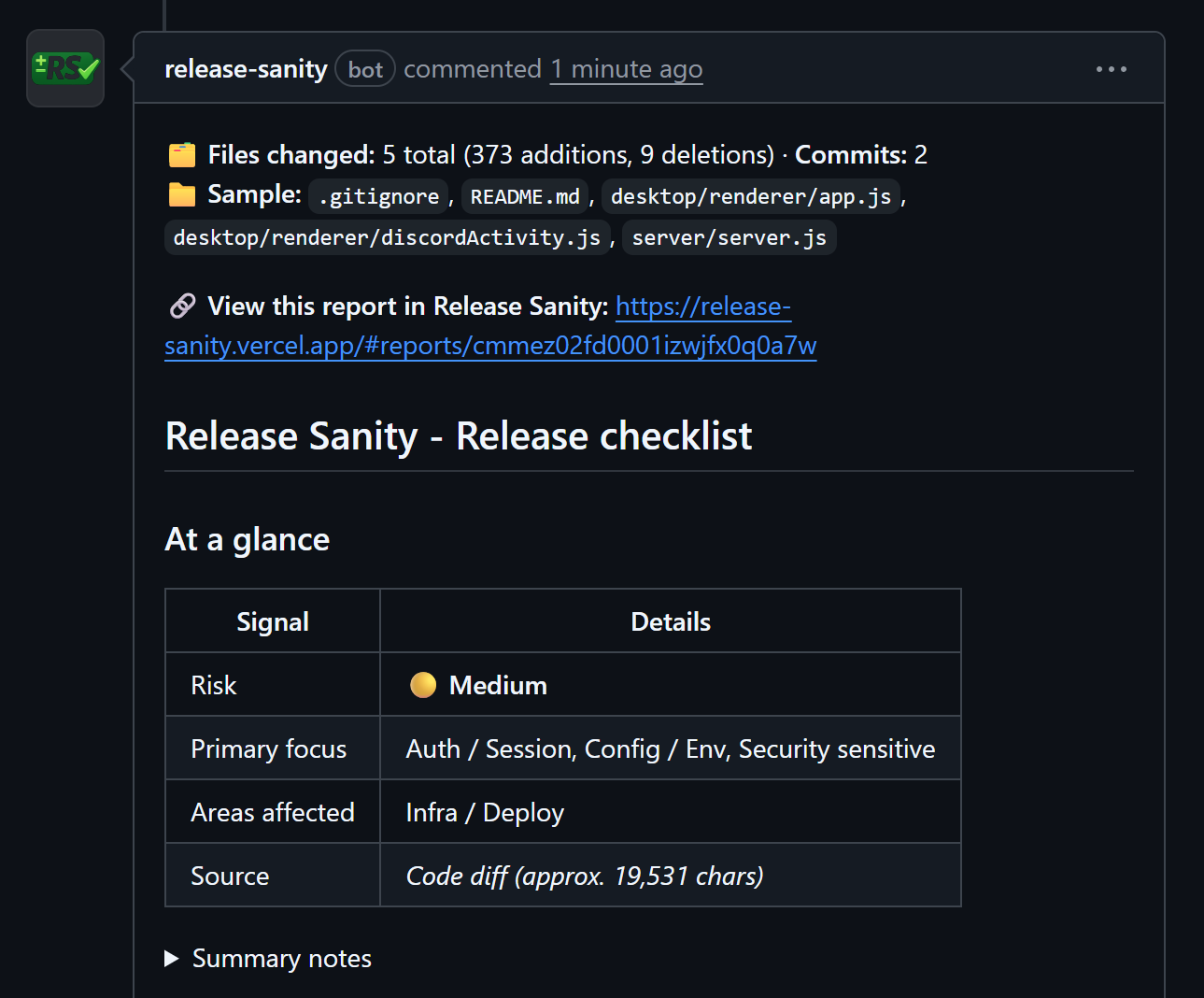 Release Sanity media 1