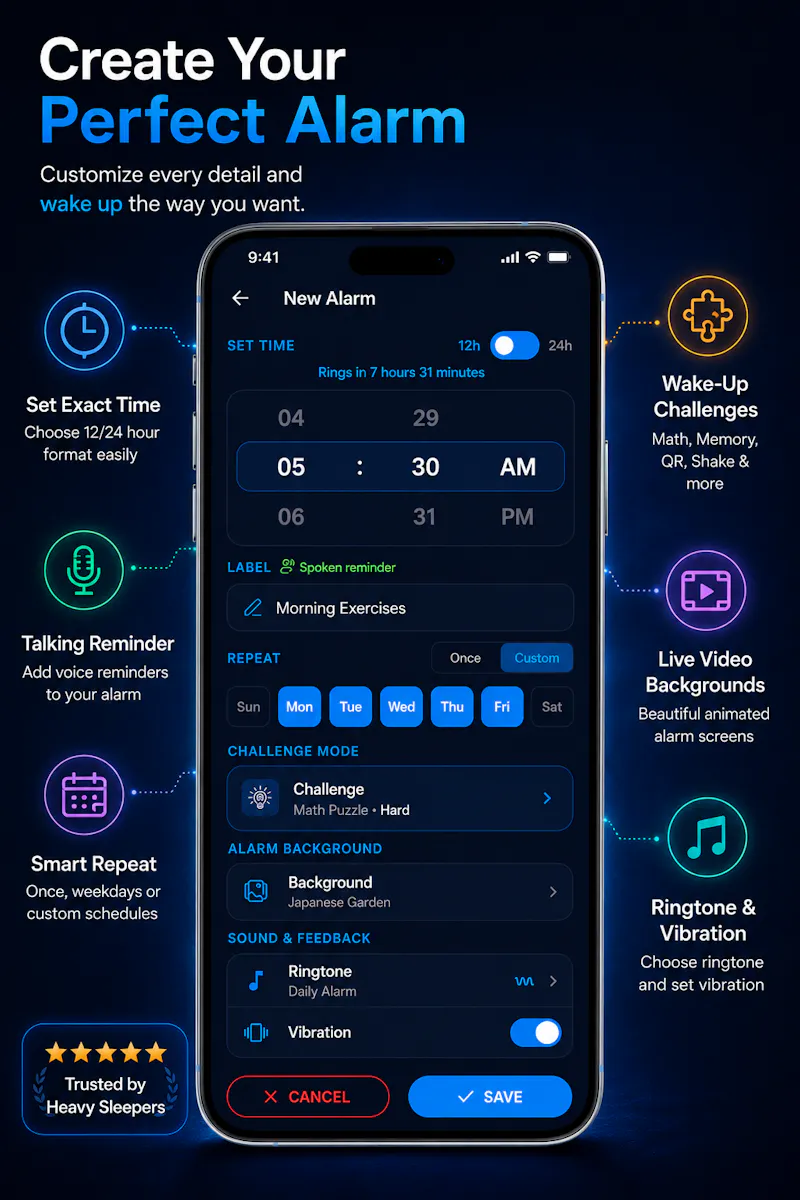 Challenge Alarm: Smart Clock screenshot 4