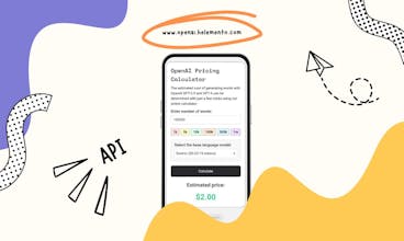 OpenAI ChatGPT API Pricing Calculator gallery image
